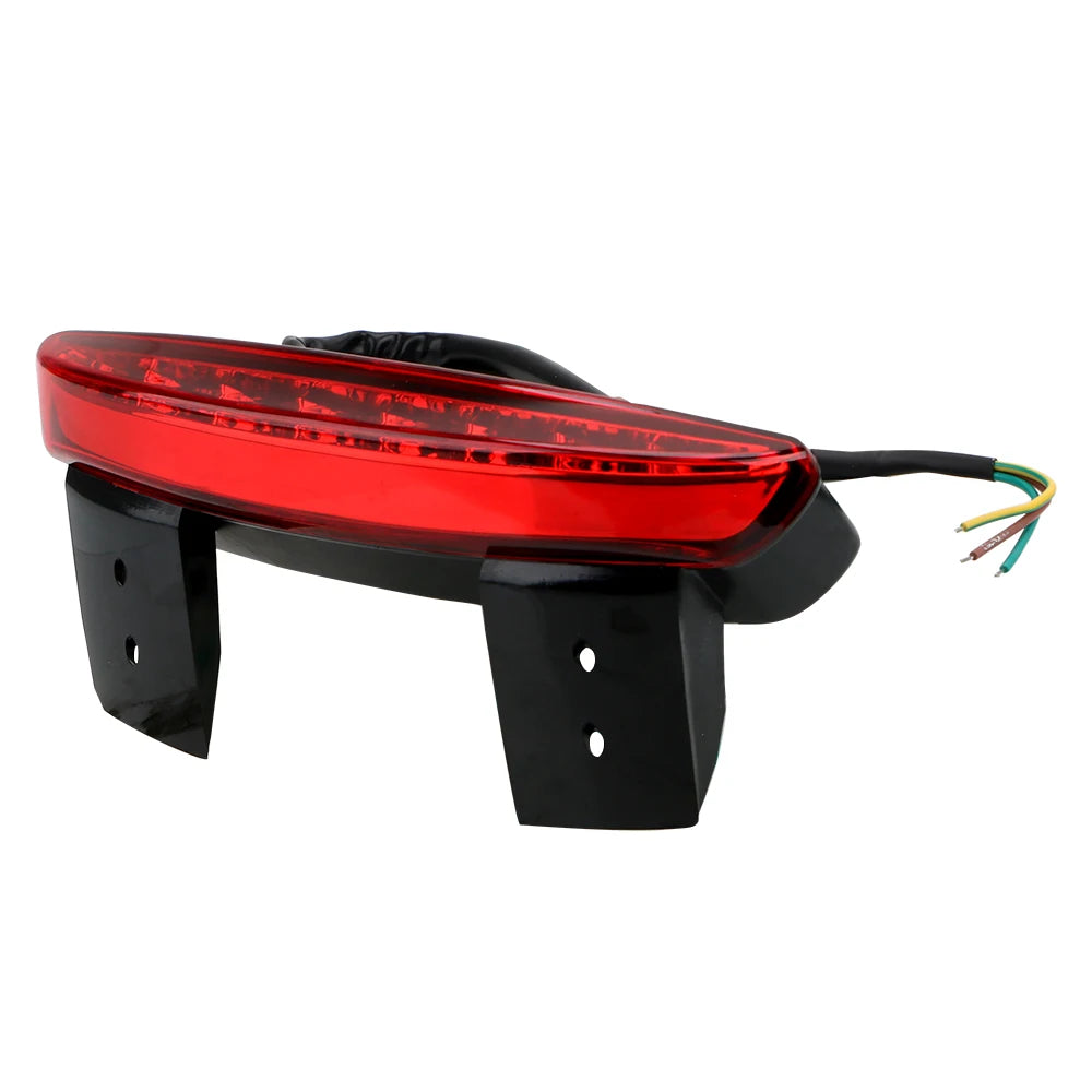 Fender Edge Red LED Motorcycle Accessories Cafe Racer Motorcycle Lights Rear Brake Tail light for XL 883 1200  Amaijoin