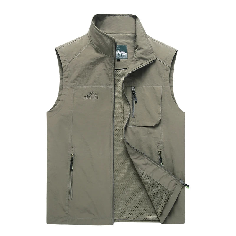 Summer Vest Men Casual Men Vest Plus Size 7XL Waistcoat Male Outerwear Quick Dry Breathable Mesh Line Vest Sleeveless Jackets  Amaijoin