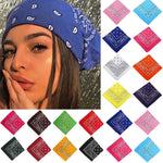 Carregue a imagem no visualizador da Galeria, Fashion Bohemian Print Bandana Hair Bands for Women Girls Turban Headband Unisex Square Scarf Handkerchief Hair Accessories  Amaijoin
