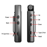 Carregue a imagem no visualizador da Galeria, Full 1080P high-definition mini camera with 180 degree rotation infrared night vision portable camera BodyCam small bicycle came  Amaijoin
