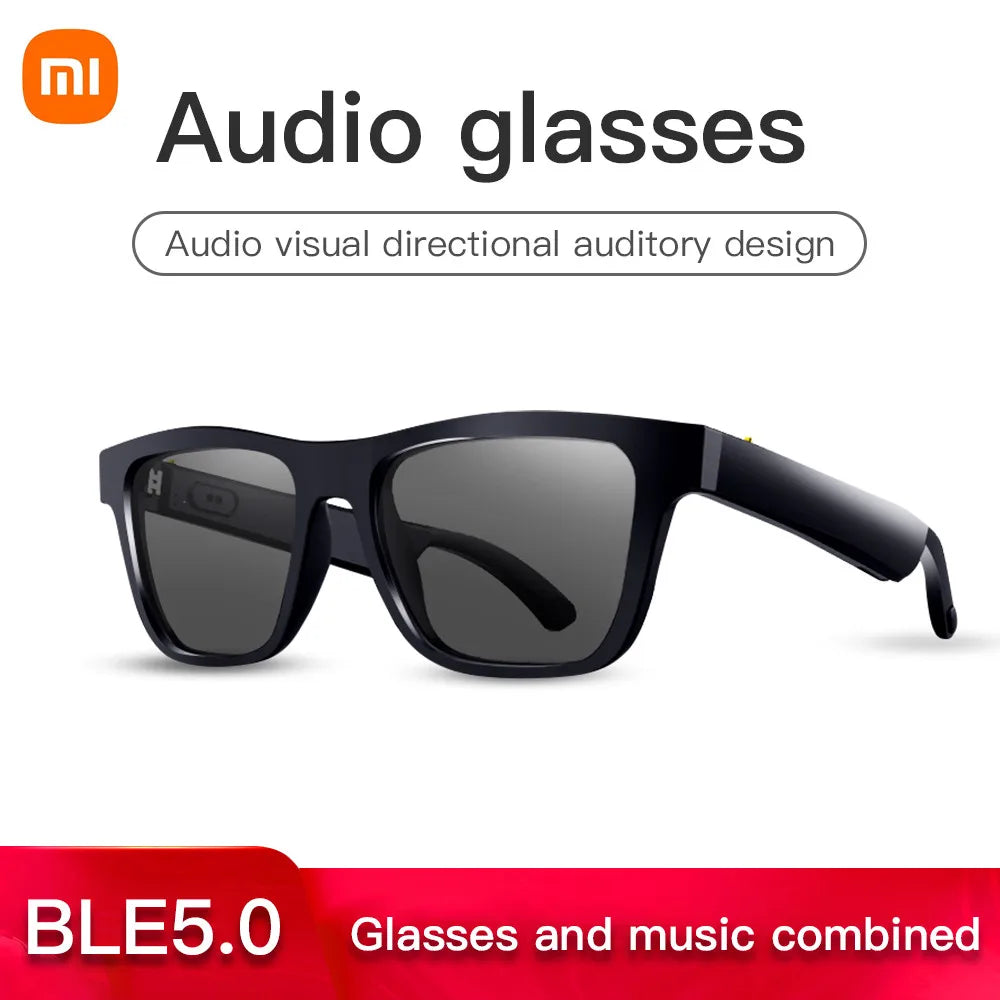 Xiaomi Smart Glasses Wireless Bluetooth 5.0 Sunglasses Outdoor Smart Sport Hands-Free Calling Calling Music Anti-Blue Eyeglasses  Amaijoin