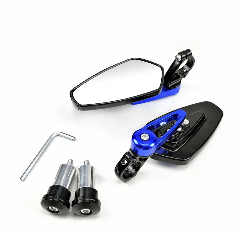 EAFC 1 Pair 7/8" 22mm  Motorcycle Rearview Mirrors Universal Scooter Bar End Handlebar Mirror Rear View Mirror Accessories  Amaijoin