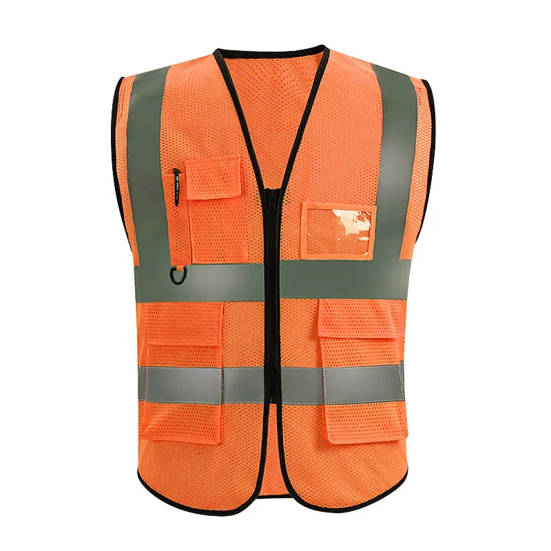 Adjustable Reflective Security Vests High Visibility Reflective Safety Vest Traffic Night Outdoor For Running Cycling Sports  Amaijoin