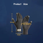 Carregue a imagem no visualizador da Galeria, Winter Men Knitted Gloves Touch Screen Cycling Mittens Thicken Warm Wool Cashmere Solid Business Gloves Autumn Winter  Amaijoin
