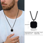 Carregue a imagem no visualizador da Galeria, Men Pendant Necklce Geometric,Tiger&#39;s Eye Stone Necklace Lapis Lazuli Stone Pendant, Mens Necklace Royal Pendant Mens Necklace  Amaijoin
