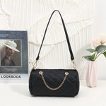 Carregue a imagem no visualizador da Galeria, A trendy fashion casual diamond pattern embroidered chain diagonal cross cylinder bag with niche design shoulder bag  Amaijoin
