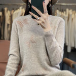 Carregue a imagem no visualizador da Galeria, 2024 New Cashmere Sweater Women O-Neck Fashion Pullover Winter And Autumn Basic Cashmere Sweater Women  Amaijoin
