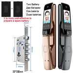 Carregue a imagem no visualizador da Galeria, WiFi Tuya APP Voice Intercom Digital Door Lock  High Quanlity 3D Face Recognition Smart Door Lock With Camera  Amaijoin
