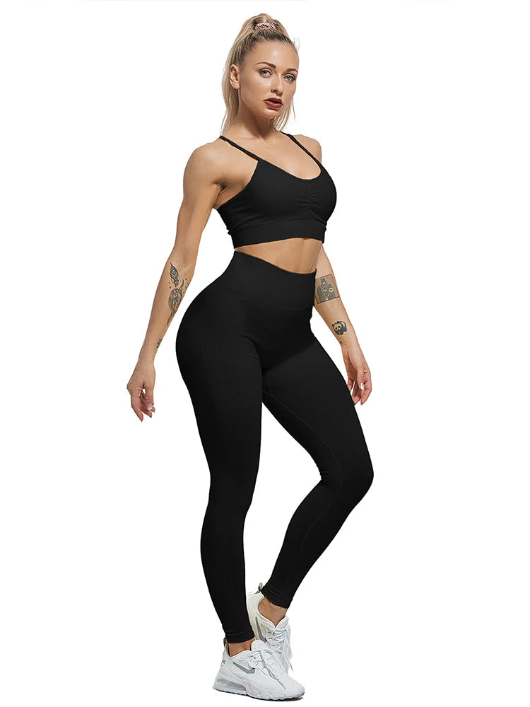 Women Leggings Bubble Butt Fitness Legging Slim High Waist Leggins Mujer Seamless Fitness Legging  Amaijoin