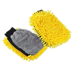 Carregue a imagem no visualizador da Galeria, Car Chenille Premium Scratch-Free Microfiber Wash Mitt Waterproof Car Thick Cleaning Mitt Wax Detailing Brush Auto Care Glove  Amaijoin
