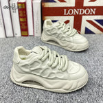 Load image into Gallery viewer, Chunky Sneaker Men Designer Air Cushion Board Shoes Fashion Casual Split Leather Breathable Height Increased Flat Platform Shoes  Amaijoin
