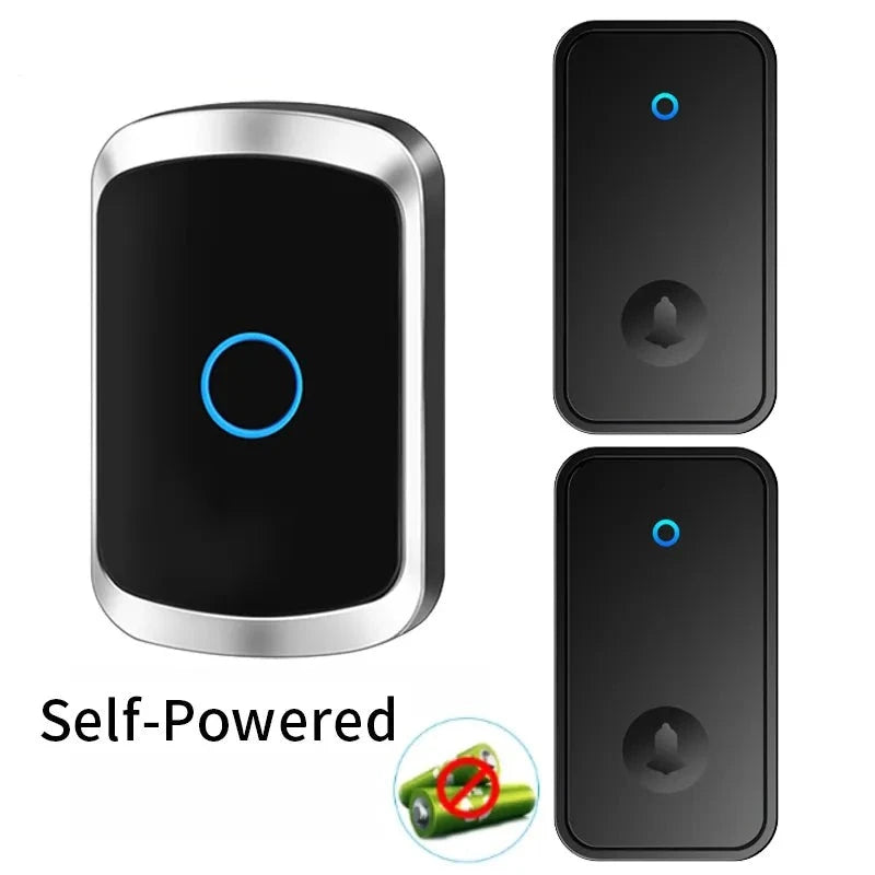 Self Powered Waterproof Wireless Doorbell Smart Home Without Battery Doorbell With Ringtone 150M Remote Receiver Bell  Amaijoin