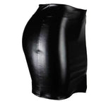 Carregue a imagem no visualizador da Galeria, Sexy High Waist Wrapped Hip Skirt Women Leather Black Comfortable Split Short Lady Skirt Party Dress Nightclub  Amaijoin
