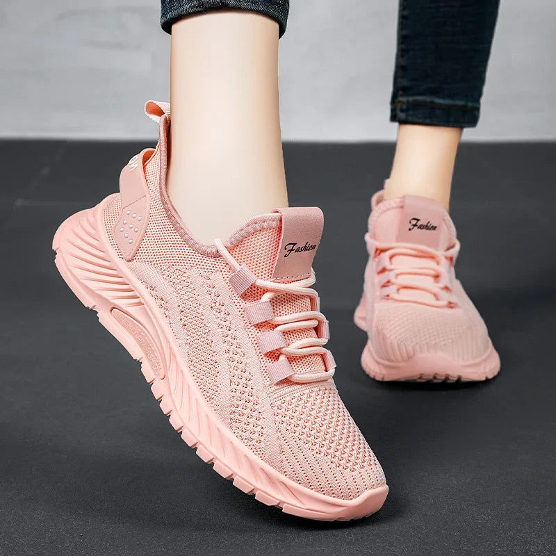 Lightweight Running Shoes for Women, Outdoor Sports Shoes, Breathable Mesh, Comfortable, Autumn Fashion, Leisure Tenn, 2023  Amaijoin