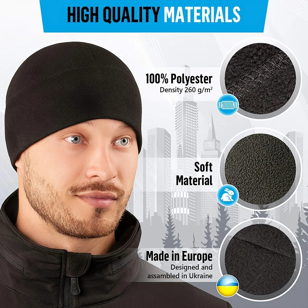 2023 New Unisex Windproof Polar Fleece Warm Beanie Hat Cap Male Winter Ski Cycling Cap Hat For Womenkullies Hip Hop Hats  Amaijoin