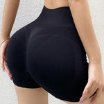 Carregue a imagem no visualizador da Galeria, Women Yoga Shorts High Waist Workout Shorts Fitness Yoga Lift Butt Fitness Ladies Yoga Gym Running Short Pants Sportswear  Amaijoin
