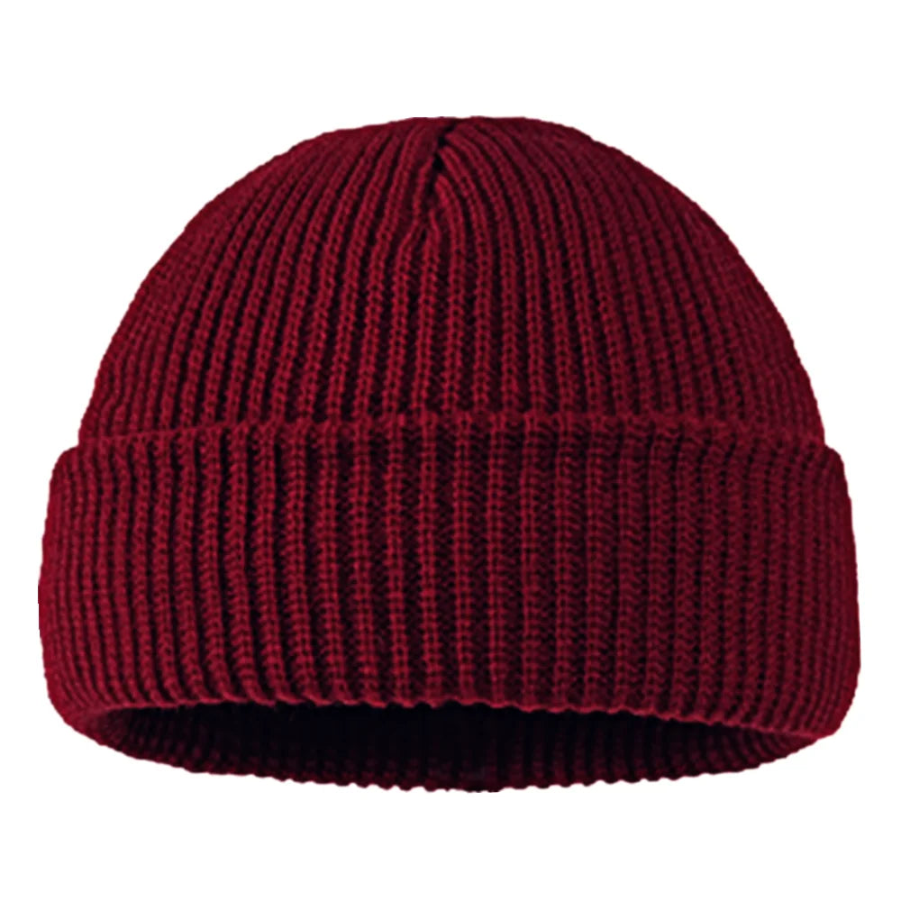 Winter Warm Beanies Casual Short Thread Hip Hop Hat Adult Men  Female Wool Knitted Skull Cap Elastic  Unisex  Amaijoin