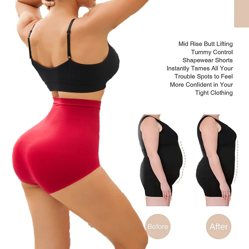 Slimming High Waist Tummy Control Panties Women Briefs Panty Shaper Slimming Underwear Butt Lifter Belly Shaping Body Shapewear  Amaijoin