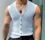 Carregue a imagem no visualizador da Galeria, INCERUN 2024 Men Tank Tops Mesh Hollow Out Solid V Neck Sleeveless Summer Male Vests Transparent Streetwear Fashion Men Clothing  Amaijoin
