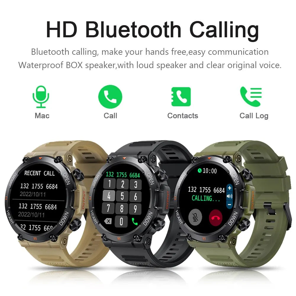 MELANDA 1.39 Inch HD Bluetooth Call Smart Watch Men Sports Fitness Tracker Heart Monitor 400mAh Smartwatch For Android IOS MD56  Amaijoin