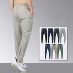 Carregue a imagem no visualizador da Galeria, Gym Fitness Trousers Men&#39;s Pencil Pants Tight Jogging Running Breathable Quick-Drying Ice Silk Sports Wind Casual Fashion Pants  Amaijoin
