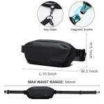 Carregue a imagem no visualizador da Galeria, Waterproof Chest Bag, Solid Men&#39;s Crossbody Bag, Daily Phone Shoulder Bag, Travel Sports Sling Bag, Trend Men Fanny Pack  Amaijoin
