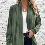 Carregue a imagem no visualizador da Galeria, Autumn and Winter New Women&#39;s Long Sleeve Solid Loose Cardigan Coat Women  Amaijoin
