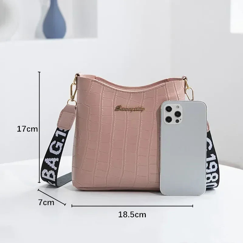 Women Messenger Bags Crocodile Pu Leather Female Crossbody Shoulder Hand bags For Women 2022 High Quality Ladies Handbags  Amaijoin