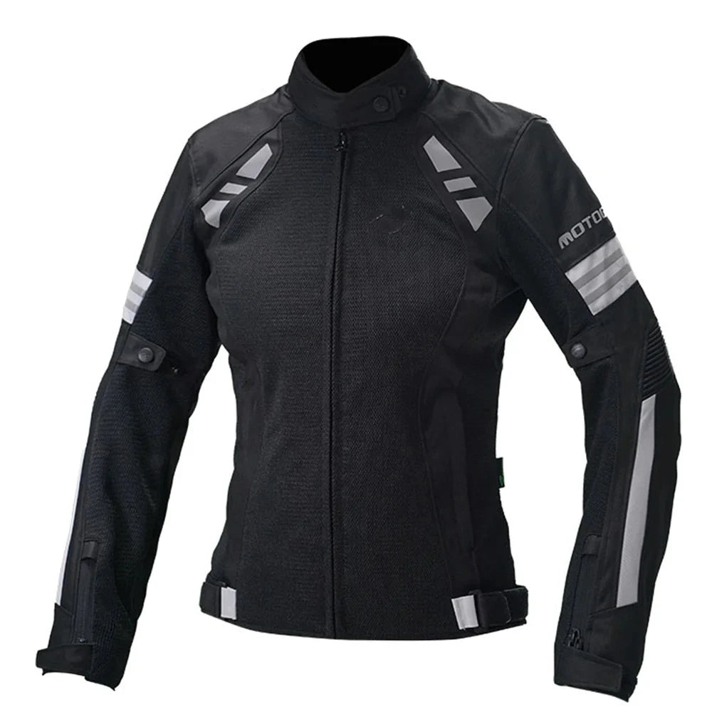 Motorcycle Jacket Women Four Seasons Motorcycle Racing Jacket CE Certification Protection Riding Clothing Removable Lining  Amaijoin