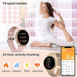 Carregue a imagem no visualizador da Galeria, Bluetooth Call Smart Watch Women Custom Dial Steel Watches Men Sports Fitness Tracker Heart Rate Smartwatch For Android IOS G35  Amaijoin
