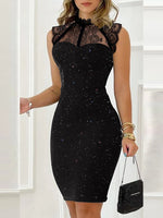 Carregue a imagem no visualizador da Galeria, Glitter Contrast Lace Party Dress  Amaijoin
