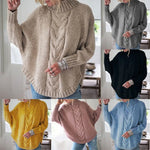 Carregue a imagem no visualizador da Galeria, Women Sweater Casual Pullovers Autumn Winter Basics Knitted Loose O-neck Batwing Sleeve Elegance Sweet Female Clothing  Amaijoin
