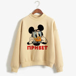 Carregue a imagem no visualizador da Galeria, Fashion Hoodies Turtleneck Minnie Kawaii Cartoon  Anime Sweatshirt Disney Mickey Mouse Hoodie Clothes Girl Boy Top Sweatshirts  Amaijoin
