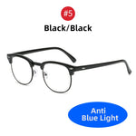 Carregue a imagem no visualizador da Galeria, 2024 Classic Transparent Frame Semi Rimless Blue Light Blockin Glasses Men Square Anti Blue Ray Eyeglasses Computer Women Gaming  Amaijoin
