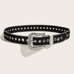 Carregue a imagem no visualizador da Galeria, Y2K Rhinestone Belt For Women Men Designer Punk Star Hole Waist Strap Gothic Female Girl Jeans Decoration Waistband  Amaijoin
