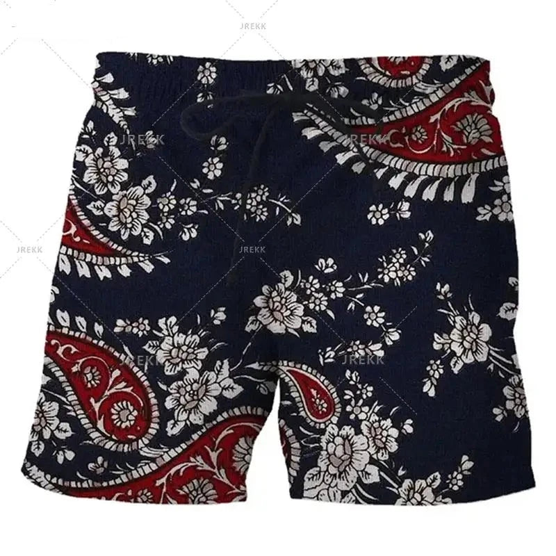 Ink Painting 3D Swimming Shorts Men Summer New Short Trunks Casual Comfort Beach Shorts Masculino Skateboarding Swimsuit  Amaijoin