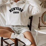 Carregue a imagem no visualizador da Galeria, Hirsionsan Letter Print Hoodies Women Oversized Polyester Long Sleeve Female Sweatshirt Streetwear Fleece Ladies Clothes Winter  Amaijoin
