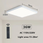 Load image into Gallery viewer, MARPOU Smart LED Ceiling Lamp Wood Grain App Voice Control Alexa/Google Remote Control Square Ceiling Lights Living Room CCT  Amaijoin
