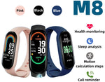 Carregue a imagem no visualizador da Galeria, 2023 M8 Smart Watch Color Screen Step Counting Multi Sport Mode Message Reminder Photography Music Remote Control Smart Band  Amaijoin
