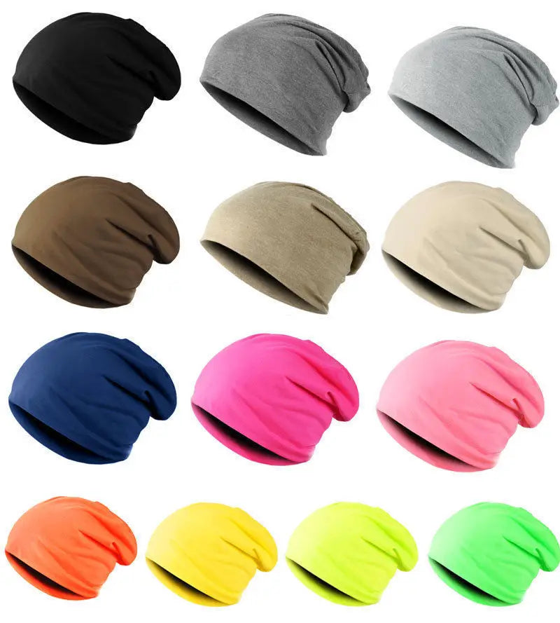 Cotton Slouchy Beanie Hip-Hop Soft Lightweight Running Beanie Adult Dwarf Hat Chemo Cap for Men Women Hip-Hop Sleep Cap Stretchy  Amaijoin