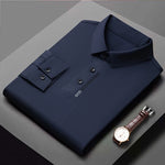 Carregue a imagem no visualizador da Galeria, Luxury Quality Men&#39;s Polo Shirt 2023 Autumn New Lapel Top Print Traceless Long Sleeve British Fashion Trend T-shirt Men Clothing  Amaijoin
