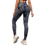 Load image into Gallery viewer, CHRLEISURE Sexy Hollow Tie Dye Yoga Pant Women Seamless Butt Lift Workout Leggings Gym Athletic Fitness Tights Activewear  Amaijoin
