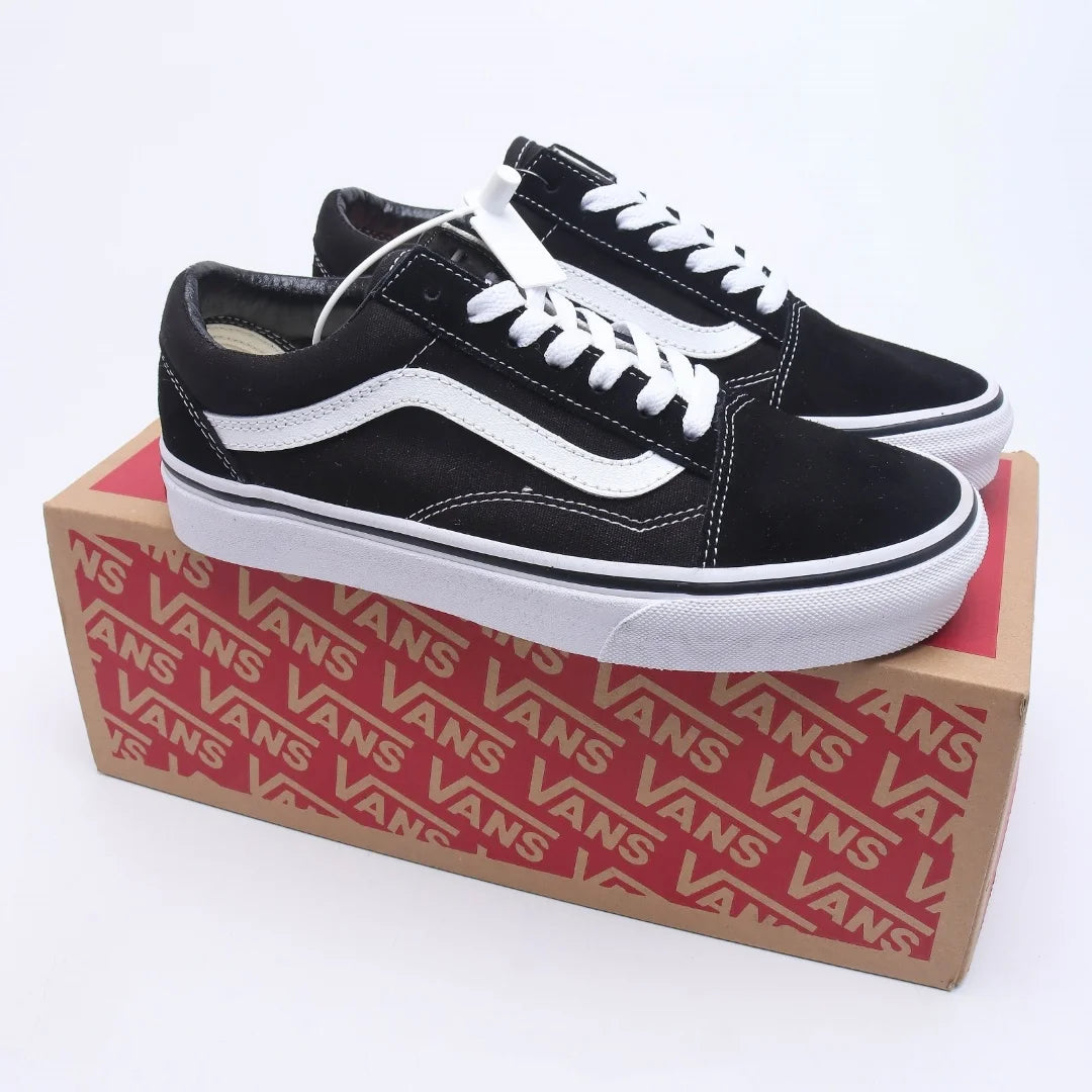 Vans Old Skool Black Shoes Original Men Women Sneakers Unisex Skateboarding Shoes Lace-Up Shoes Athletic Tenis Walking Shoes  Amaijoin