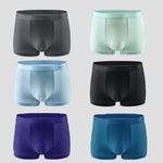 Carregue a imagem no visualizador da Galeria, 1Pcs Men&#39;s Panties Boxers Shorts Ice Silk Men Underwear Sexy Man Underpants Male Ultrathin Breathable Boxer Briefs Plus Size  Amaijoin
