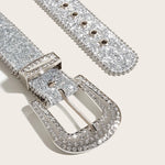 Carregue a imagem no visualizador da Galeria, Y2K Rhinestone Belt For Women Men Designer Punk Star Hole Waist Strap Gothic Female Girl Jeans Decoration Waistband  Amaijoin
