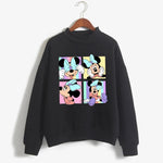 Carregue a imagem no visualizador da Galeria, Sweatshirts Turtleneck Minnie Kawaii Cartoon  Anime Sweatshirt Disney Mickey Mouse Hoodie Clothes Girl Boy Top Hoodies  Amaijoin
