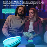 Carregue a imagem no visualizador da Galeria, Tuya Smart WiFi RGBIC Ambient Night Light  Dimmable LED Smart Light Table Lamp Wireless Control Alexa Compatible Smart Lighting  Amaijoin
