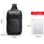 Carregue a imagem no visualizador da Galeria, Brand Large Capacity Men Oxford Waterproof Multifunction Shoulder Bag Crossbody Bag Messenger Chest Sling Travel Pack for Male  Amaijoin
