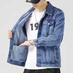 Carregue a imagem no visualizador da Galeria, 2024 Jacket Men&#39;s Casual Cotton Black Denim Jaqueta Jeans Masculina Slim Washed Retro Classic Blue Jeans Coat Male Men Clothing  Amaijoin
