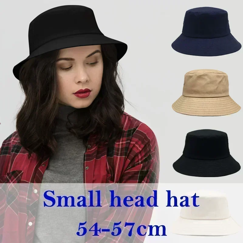 Big Head Man Large Size Bucket Hats Boy 60-63cm Plus Size Summer Fisherman Cap Women‘s 54-57cm Pure Cotton Panama UPF50+ Sun Hat  Amaijoin